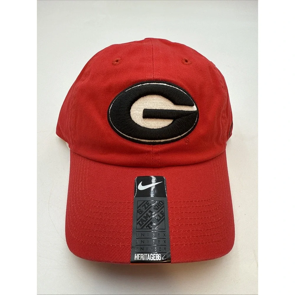 Georgia Bulldogs‎ NIKE Heritage86 Red CAP Strapback Cap Adjustable UGA